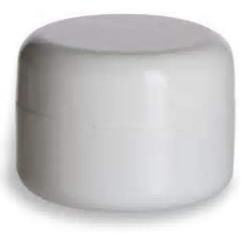1oz Double-Wall White Polypropylene Plastic Jar w/lid & disc (6 Jars per Package) 1oz Double-Wall White Polypropylene Plastic Jar w/lid & disc (6 Jars per Package)