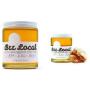 Nakpunar 20 pcs 2 oz Glass Jars with Gold Metal Lid for Creams, Spice, Honey, Jams, Shot Glasses (Gold, 20)