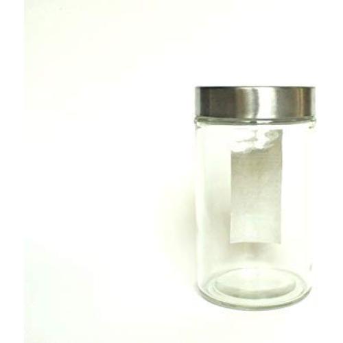 Rabinyod Bulan Glass jar with aluminum screw cap, pasta glass jar, 40 oz glass jar