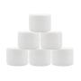 6PCS 250ML/8OZ Refillable Jars Empty White Cosmetic Containers Cases with Lid Face Cream Lotion Jars Ointments Bottle Plastics Storage Travel Bottles with Inner Liners and Round Lids