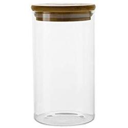 Sealed Glass Bottle Storage Jar Nordic Simple Kitchen Food Grains Transparent Tea Coffee Seal Storage Cans DELICATEWNN (Capacity : 650ml)