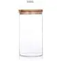 Glass Sealed Storage Jar Wide Mouth Tea Coffee Nuts Foods Storage Canisters with Bamboo Lid Kitchen Kavanoz Accessories JY Glass Sealed Storage Jar Wide Mouth Tea Coffee Nuts Foods Storage Canisters with Bamboo Lid Kitchen Kavanoz Accessories JY