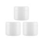 3Pcs 150ml/5oz White PS Empty Refillable Leakproof Cosmetic Jars with Liners Dome Lid Facial Body Cream Pots Tins Boxes Cases Containers Dispense Sample Bottle for Cosmetic Cream Lotion Storage.