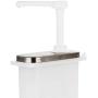 VANKOA 1L or 2L Sauce Dispenser Pump Stainless Steel Condiment Pump Station for Salad Jam Seasoning Sauce Squeezer - as described, 1L A