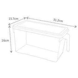 Plastic Kitchen Square Food Storage Containers Canister Grain Storage Tanks Food Storage Jar Airtight Food Storage Containers-touming
