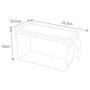 Plastic Kitchen Square Food Storage Containers Canister Grain Storage Tanks Food Storage Jar Airtight Food Storage Containers-touming