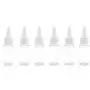 6 STÜCKE 15ml/0.5oz Leere Wiederbefüllbare Klare Kunststoff-Kappenflasche Behältnis für Make-up Kosmetik Proben Lagerung Tragbare Reiseflasche für Lotion, Ätherische Öle, Toner Flüssigkeit