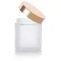 Frosted Clear Thick Glass Straight Sided Jar with Gold Metal Overshell Lid - 4 oz / 120 ml (6 pack) + Spatulas Frosted Clear Thick Glass Straight Sided Jar with Gold Metal Overshell Lid - 4 oz / 120 ml (6 pack) + Spatulas