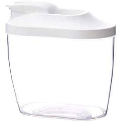 LLJEkieee Portable Plastic Food Storage Box Transparent Cereal Dispenser Kitchen Food Grain Rice Container (1000ml)