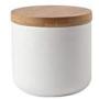 Pukido Nordic Style Sealed Ceramic Storage Jar Spices Tank Container for Food Coarse Cereals with Lid Bottle Coffee Tea Caddy Kitchen - (Color: White S)