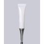 6PCS 15ML/0.5oz Empty White Plastic Soft Squeeze Tubes Cosmetic Eye Cream Tube Bottle with Silver Cap Makeup Sample Travel Packing Container Jars Dispenser for Eyecream Lip Balm Gloss DIY Beauty Tool