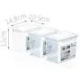 Storage Tank PP Plastic Transparent Sealed cans Food Storage Storage Tank (Size : 1L)