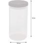 TNKML Glass Transparent Spice Jar Kitchen Supplies Glass Storage Jar Flavoring Jar Spice Container Large