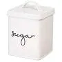 Cypress Home White Steel Kitchen Canisters, Set of 5 Cypress Home White Steel Kitchen Canisters, Set of 5