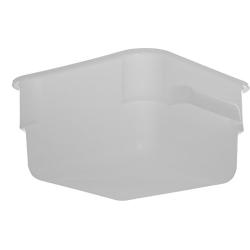 Carlisle 1073002 StorPlus Square Food Storage Box, Container Only, 2 Quart, White (Pack of 6)