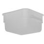 Carlisle 1073002 StorPlus Square Food Storage Box, Container Only, 2 Quart, White (Pack of 6)