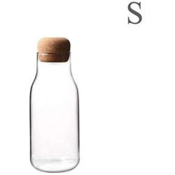 Glass Jars Transparent Storage Can Cork Stopper Bottle Small Glass Bottle Containers Sealed Tea Coffee Storage Tank S