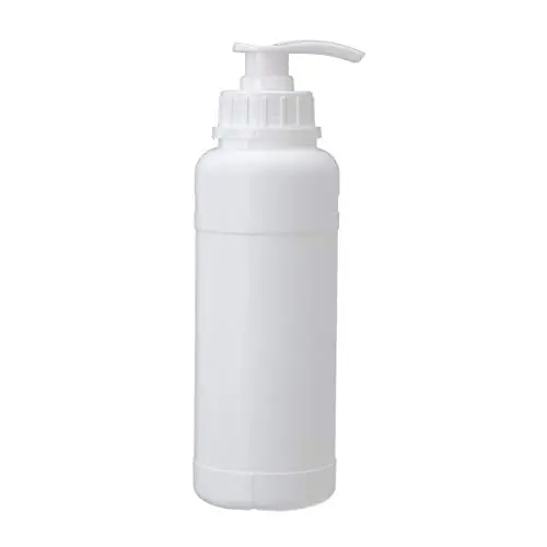 YiZYiF Wiederbefüllbare Leere Pumpflaschen aus BPA-Freiem Kunststoff-Dispenser-Behälter für Kosmetik, Badezusatz, Haarkonditionierer 1L Zylinderform – Eine Größe