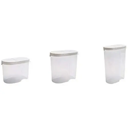 Plastic Storage Jars Airtight Canisters for Bulk Food Storage Kitchen & Household Organization for Dry goods Plastic Storage Jars Airtight Canisters for Bulk Food Storage Kitchen & Household Organization for Dry goods