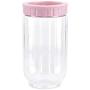 Grain Canister Food Sealed Storage Container Clear Plastic Glass Jar For Loose Tea Coffee Bean Sugar Salt,Plastic M