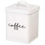 Cypress Home White Steel Kitchen Canisters, Set of 5