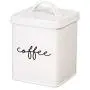 Cypress Home White Steel Kitchen Canisters, Set of 5 Cypress Home White Steel Kitchen Canisters, Set of 5