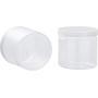 Slime Jars With Lids - Plastic Storage Jars - 8-Pack Slime Jars with Screw-on Lids, Refillable Round Containers Organizer for Craft Item, Small Part, Cosmetic, Body Scrub, Accessory, Food, 12 OZ