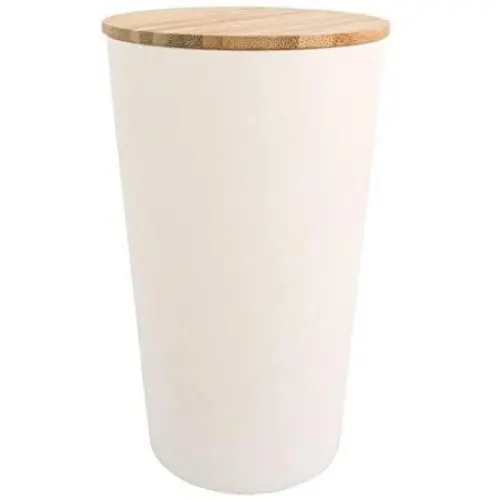 Rayher 46426000 Bamboo Storage, Round, 900ml, 10,5cm, 18cm, Box 1pc, Natural
