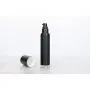 (2 Pièces) Flacons Noir Mat Pompage à Air Sans Piston 15ml, 30ml, 50ml – Récipient de Luxe Réutilisable pour Cosmétiques