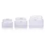 Bouteilles en verre rondes vides 2 pièces pour cosmétiques, pots, contenants, flacons, coffrets pour maquillage, crème, lotion, fard à paupières, poudre pour vernis, baume, ointment (50ML / 1.7oz) Bouteilles en verre rondes vides 2 pièces pour cosmétiques, pots, contenants, flacons, coffrets pour maquillage, crème, lotion, fard à paupières, poudre pour vernis, baume, ointment (50ML / 1.7oz)
