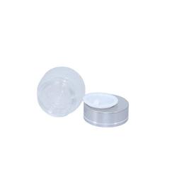 5 Gram Frosted Glass Jar,19 Pack Sample Cosmetic Containers Makup Pots Cream Lotion Lip Blam Packing Storage Bottles With Silver Lids