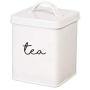 Cypress Home White Steel Kitchen Canisters, Set of 5