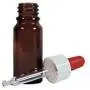 Viva-Haushaltswaren 2 Brown Glass Apothecary Bottles, Glass, brown, 10 ml Viva-Haushaltswaren 2 Brown Glass Apothecary Bottles, Glass, brown, 10 ml