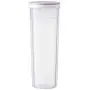 3 Pcs Spaghetti Container Storage,Pasta Canister Cereal Noodle Rice Container,Transparent sealed plastic can (Light blue cover)