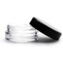 astore2017 25pcs 5g Clear Plastic Jars with Black Lids,Stackable Cosmetic Container for Cream Toners Lip Balms