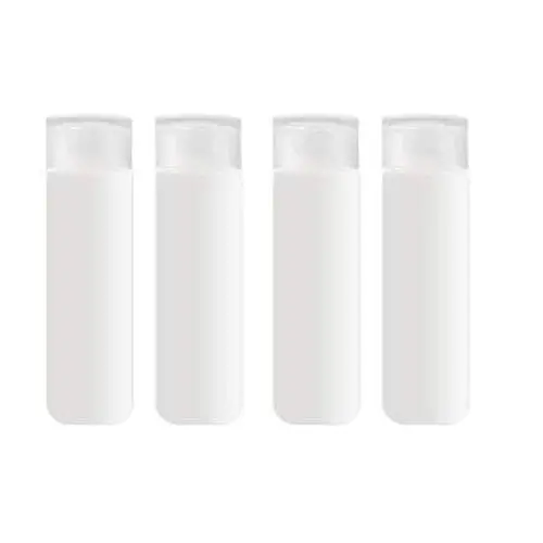 4 Pièces Flacons Plastiques Blancs de 18ml (0,6oz) avec Bouchon Amovible pour Shampoing, Lotion, Gel Douche, Emulsion, Récipient de Remplissage Réutilisable et Portable pour Voyage, Vacances et Usage Quotidien 4 Pièces Flacons Plastiques Blancs de 18ml (0,6oz) avec Bouchon Amovible pour Shampoing, Lotion, Gel Douche, Emulsion, Récipient de Remplissage Réutilisable et Portable pour Voyage, Vacances et Usage Quotidien