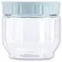 Transparente Glasbehälter, Dünnhut-Behälter, Getreidespeicher, Gewürzglas, Küchen-Aufbewahrungsbehälter, Küchen-Aufbewahrungs-Organizer, blau