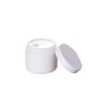 Facial Mask Jar Glass Refillable Cosmetic Container,100G White Porcelain Bottle Travel Scrub Cream Jar With Inner Liners,2pcs