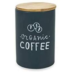 Villa dEste Home Tivoli Coffee Jar, Dolomite, Black, One Size