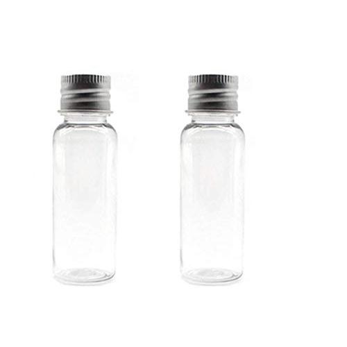 12PCS 0.5oz 15ml Empty Clear Plastic Small Tube Bottle Containers With Aluminum Screw Cap For Essential Oils Powders Creams Makeup Moisture Lotion Travel ​