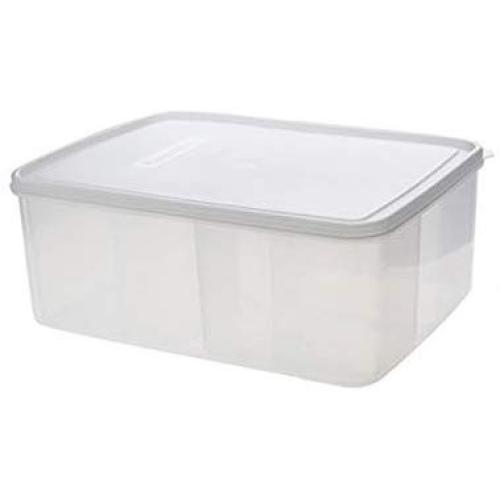 Large-capacity plastic sealed box, compartmentalized crisper box, with lid fruit box, multigrain grain kitchen storage box