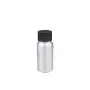 4PCS Empty 30ml Aluminum Bottles, Cosmetic Sample Packing Holder Liquid Metal Bottles Essential Oil Powders Cream Ointments Grease Storage Container Jars with PP Screw Caps (black)