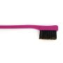 Foxi Fresh Double Sided Edge Control Hair Brush Comb Combo Pack 2 Pieces Pink and Black