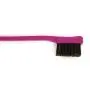 Foxi Fresh Doppelwirkende Kanten-Styling-Bürste & Kamm-Set, 2 Stück Pink & Schwarz