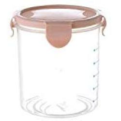 600 1500ml Food Preservation Container Coarse Cereals Grains Jar Scale Bottle Fresh Pot Kitchen Storage Cans Sealing Box Tank,800ml Pink