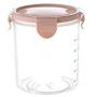 600 1500ml Food Preservation Container Coarse Cereals Grains Jar Scale Bottle Fresh Pot Kitchen Storage Cans Sealing Box Tank,Italy,800ml Pink