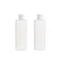 2PCS Transparent Refillable Empty Plastic Cosmetic Squeezable Vial Bottles Jar Pot with Flip Cap Toner Lotion Shower Gel Shampoo Storage Container (400ml/14oz)