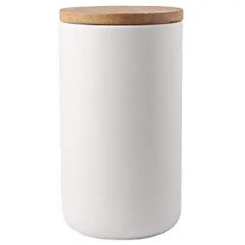Kitchen Food Storage Jar Airtight Food Storage Kitchen Glass Jar Moisture-Proof Home Multi-Purpose Jam Bottle Cruet Barattoli Sigillati In Ceramica Nordica Creativa (Color : L)