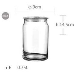 Glass Food Storage Containers With Locking Lids - Europe Brief tempered glass storage bottles jars transparent kitchen canister storage containers tea dried fruit Sizes glass jar