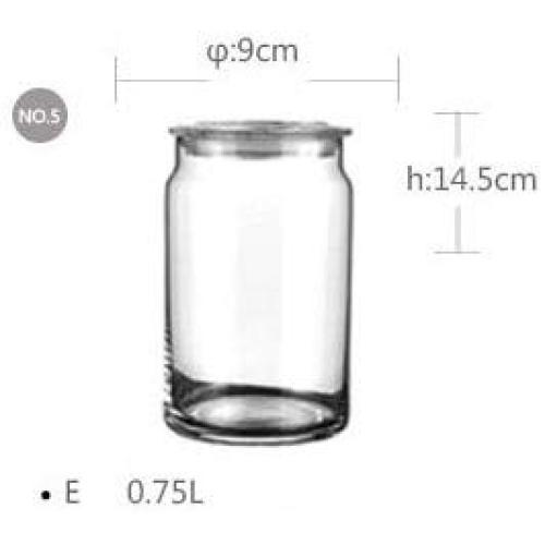 Glass Food Storage Containers With Locking Lids - Europe Brief tempered glass storage bottles jars transparent kitchen canister storage containers tea dried fruit Sizes glass jar